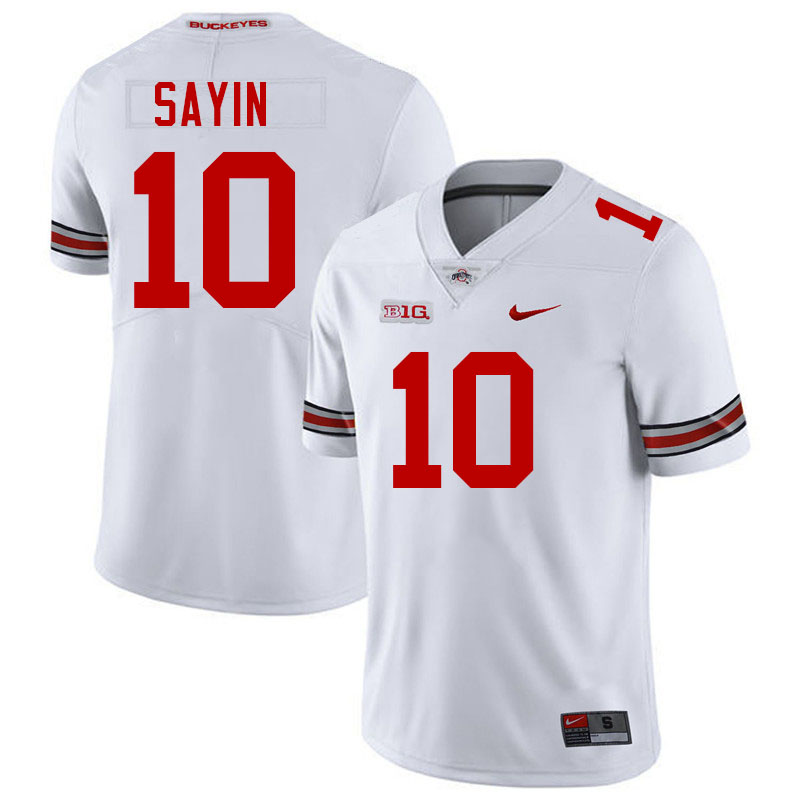 Julian Sayin Ohio State Buckeyes Jersey College Football Uniforms-White